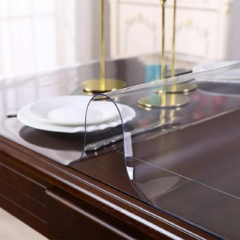 2mm+Clear+Rectangular+Tablecloth+Table+Protector