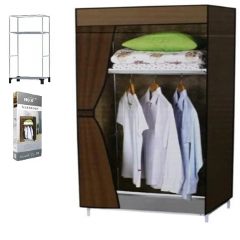 CL-70+Clothes+Wardrobe+with+Fabric+Cover