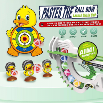 Paste+the+ball+launch+archery+board+sticky+ball+blaster+aim+target+goal+strike+children+toy
