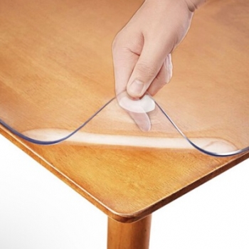 2mm+Clear+Rectangular+Tablecloth+Table+Protector