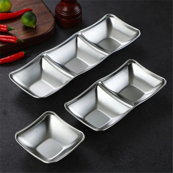 three+grid+silver+Stainless+Steel+Seasoning+Dish+Hot+Pot+Dipping+Bowl+Soy+Sauce+Barbecue+Sushi+Vinegar+Plate+Condiment+Tray+Kitchen+Tableware