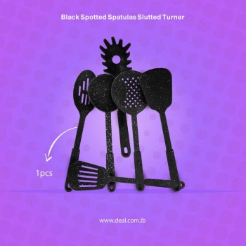 Black+spotted+Spatulas+Slotted+Turner