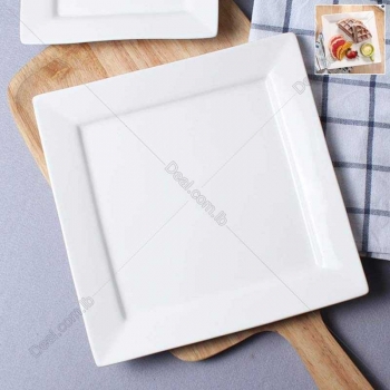 Square+White+Plate+Ceramic+30%2A30cm