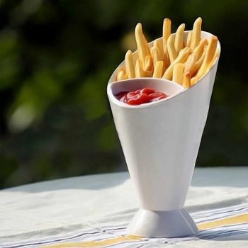 Ceramic+French+Fries+Holder+19cm