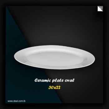white+ceramic+plate+oval+30x21+cm