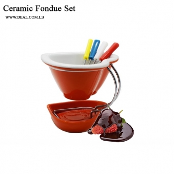 Ceramic+Fondue+Set