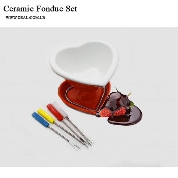 Ceramic+Fondue+Set