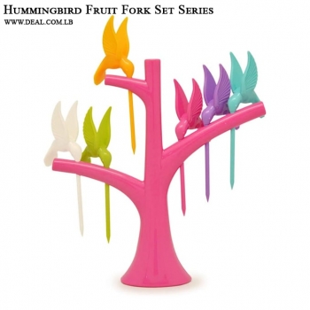 Hummingbird+Fruit+Fork+Set+Series+%7C+6+Pcs