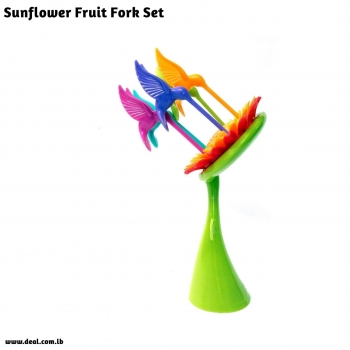 Sunflower+Fruit+Fork+Set