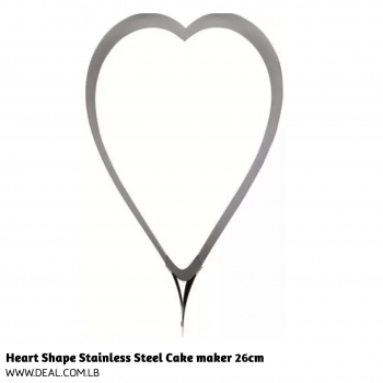 Heart+Shape+Stainless+Steel+Cake+maker+26cm